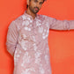 Embroidered Straight Kurtas for Men ( KO 5150 Magenta )