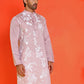 Embroidered Straight Kurtas for Men ( KO 5150 Magenta )