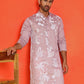 Embroidered Straight Kurtas for Men ( KO 5150 Magenta )