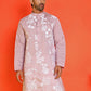 Embroidered Straight Kurtas for Men ( KO 5150 Magenta )