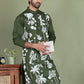 Embroidered Straight Kurtas. ( ko 5150Olive )