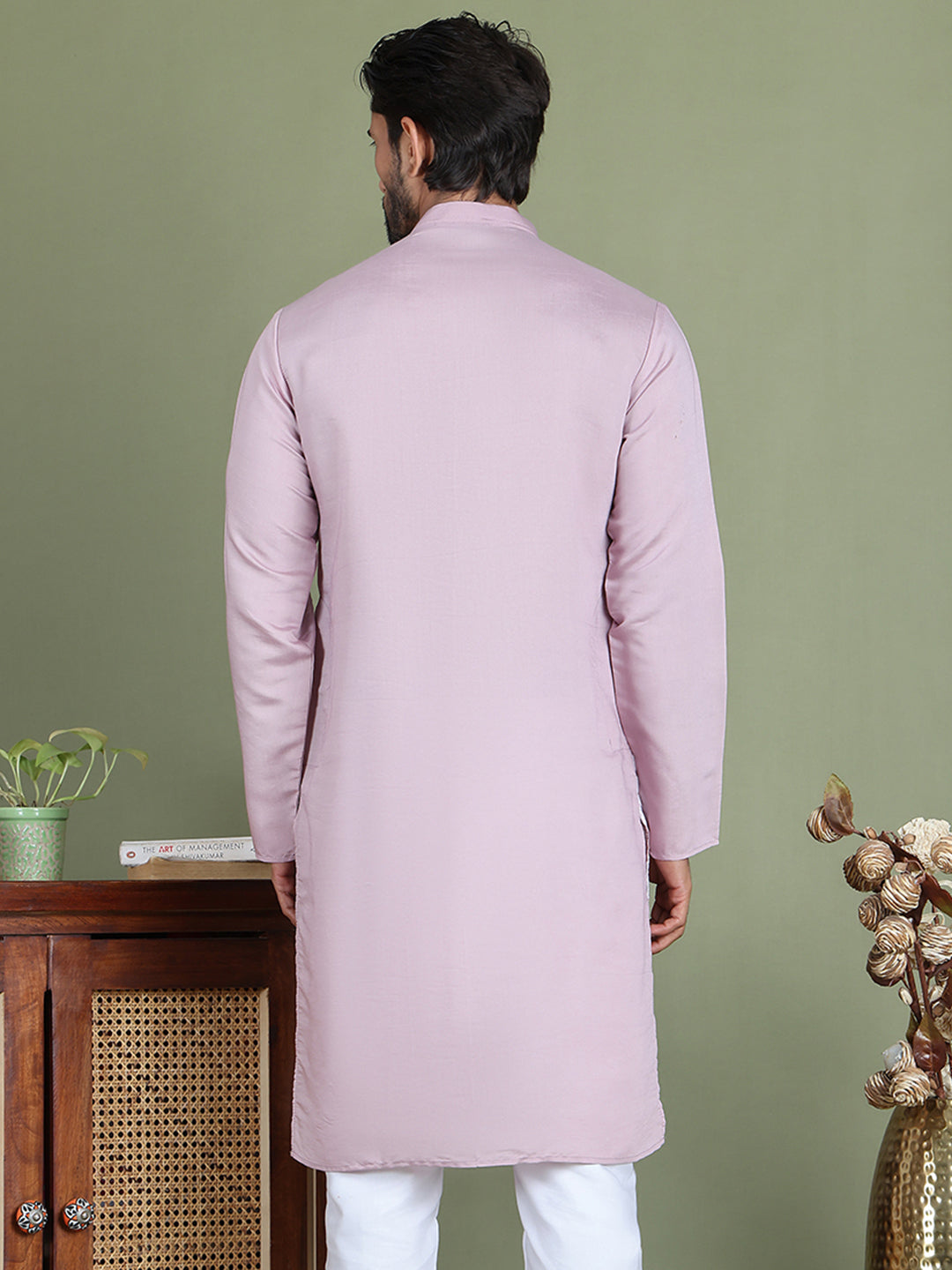 Embroidered Straight Kurtas. ( ko 5150Purple )