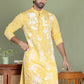 Embroidered Straight Kurtas. ( ko 5150Yellow )