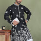 Floral Embroidered and Sequins Kurtas ( ko 5151Black )