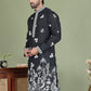 Floral Embroidered and Sequins Kurtas ( ko 5151Black )