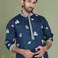 Floral Embroidered and Sequins Kurtas ( ko 5151Peacock )