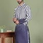 Striped Kurtas For Men ( ko 5152Charcoal )