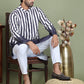 Striped Kurtas For Men ( ko 5152Charcoal )