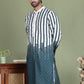 Striped Kurtas For Men ( ko 5152Teal )