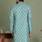 Blue Woven Design Straight Kurtas ( ko 5153Blue )