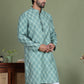 Blue Woven Design Straight Kurtas ( ko 5153Blue )