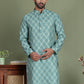 Blue Woven Design Straight Kurtas ( ko 5153Blue )