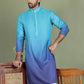 Sequins and Ombre Design Kurtas For Men ( ko 5154Blue )