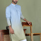 Sequins and Ombre Design Kurtas For Men ( ko 5154Firozi )