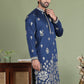 Floral Embroidered and Sequins Kurtas ( ko 5155Navy )