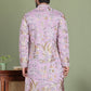Floral Embroidered Straight Kurtas ( ko 5156Purple )