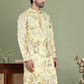 Floral Embroidered Straight Kurtas ( ko 5156Yellow )