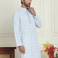 Embroidered and Sequins straight Kurtas for Men ( KO 5157 Grey )