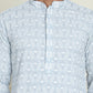 Embroidered and Sequins straight Kurtas for Men ( KO 5157 Grey )