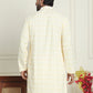 Embroidered and Sequins straight Kurtas for Men ( KO 5157 Yellow )