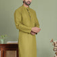 Chikankari Pure Cotton Kurtas ( ko 5158Olive )
