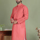 Chikankari Pure Cotton Kurtas ( ko 5158Peach ) [FF] [N-1]