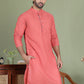 Chikankari Pure Cotton Kurtas ( ko 5158Peach ) [FF] [N-1]