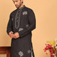 Men's Sequins and Embroidered Kurtas. ( KO 5159 Black )