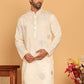 Men's Sequins and Embroidered Kurtas. ( KO 5159 Cream )