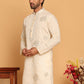 Men's Sequins and Embroidered Kurtas. ( KO 5159 Cream )