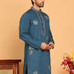 Men's Sequins and Embroidered Kurtas. ( KO 5159 Peacock )