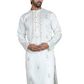 Men's Embroidered and Sequence Work Kurtas ( ko 5160White )