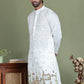 Embroidered and Sequins Kurtas ( ko 5162White )