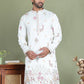 Floral Embroidered and Sequins Kurtas ( ko 5163White )