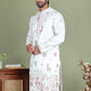 Floral Embroidered and Sequins Kurtas ( ko 5163White )