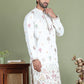Floral Embroidered and Sequins Kurtas ( ko 5163White )