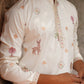 Floral Embroidered and Sequins Kurta Set ( JOKP P 5163White ) [FF] [C-13-14]