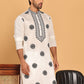 White Embroidered and Sequins Kurtas. ( KO 5167 White )