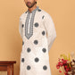 White Embroidered and Sequins Kurtas. ( KO 5167 White )