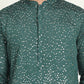 Embroidered and Sequins Silk Blend Kurtas. ( KO 5169 Olive )