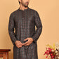 Embroidered and Sequins Viscose Rayon Kurtas For Men ( KO 5173 Blue )