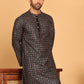 Embroidered and Sequins Viscose Rayon Kurtas For Men ( KO 5173 Blue )