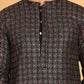 Embroidered and Sequins Viscose Rayon Kurtas For Men ( KO 5173 Blue )