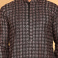 Embroidered and Sequins Viscose Rayon Kurtas For Men ( KO 5173 Silver )
