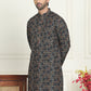 Embroidered and Sequins Viscose Rayon Kurtas For Men ( KO 5173 Yellow )