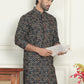 Embroidered and Sequins Viscose Rayon Kurtas For Men ( KO 5173 Yellow )