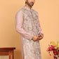 Embroidered Straight Kurtas For Men ( KO 5174 Peach )