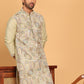 Embroidered Straight Kurtas For Men ( KO 5174 Pista )