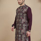 Embroidered Straight Kurtas for Men ( KO 5174 Purple )