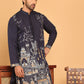 Purple Embroidered Straight Kurtas For Men ( KO 5176 Purple )
